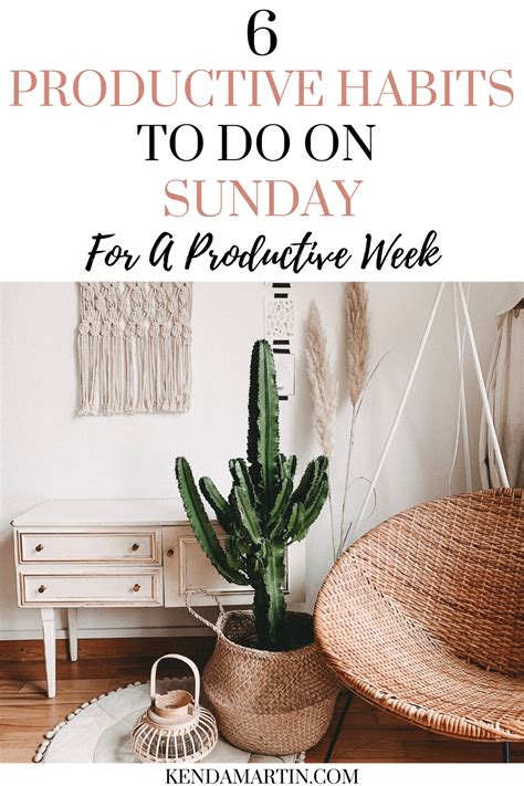 HOW TO IMPROVE YOUR WEEK: 6 THINGS TO DO EVERY SUNDAY in ...
