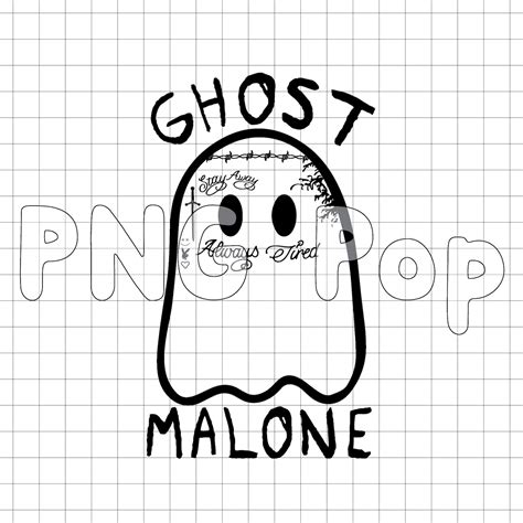 Ghost Malone PNG SVG Funny Ghost Instant Download - Etsy España