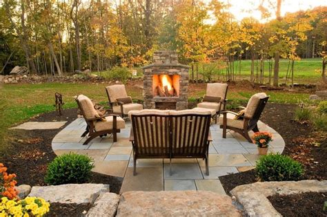 40 Best Patio Ideas With Fireplace Traditional Designs For Outdoor Living