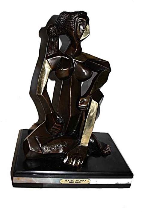 Picasso S Seated Woman Limited Edition Lost Wax Bronze Sculpture