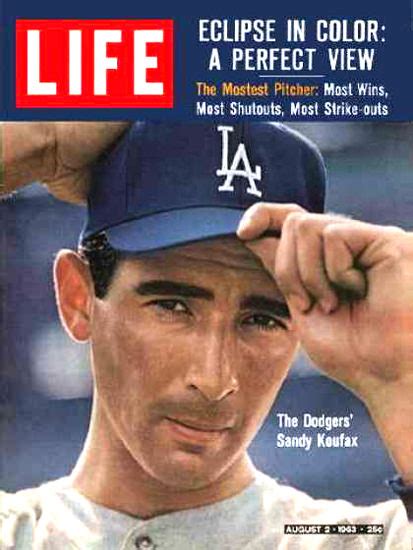 Life Magazine Cover Copyright 1963 Sandy Koufax Mad Men