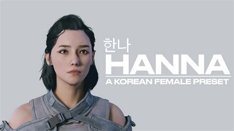 Hanna A Korean Female Preset At Starfield Nexus Mods And Community