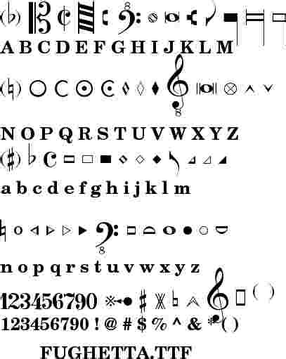 Music Fonts