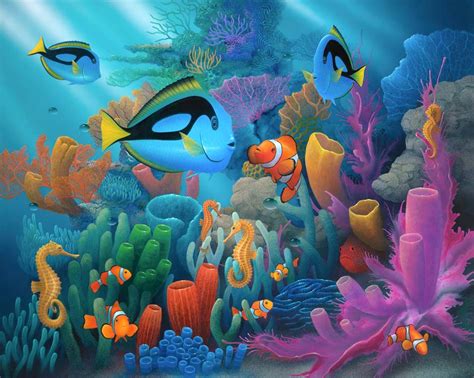 44 Underwater Paintings Art Ideas Pictures Images
