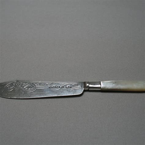 A Pearl Handled Silver Blade Butter Knife Williams Antiques