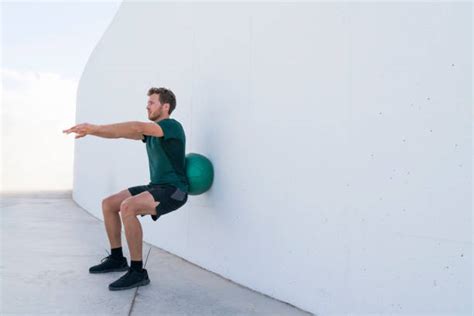 Wall Squats Ball Stock Photos Pictures And Royalty Free Images Istock