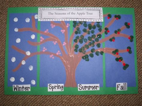 Seasons Of The Apple Tree Art Project Apples Pinterest