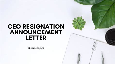 An appointment letter is a document that confirms that an organization has offered a job to the employee in exchange for a salary. CEO Resignation Announcement Letter // FREE Letter Templates