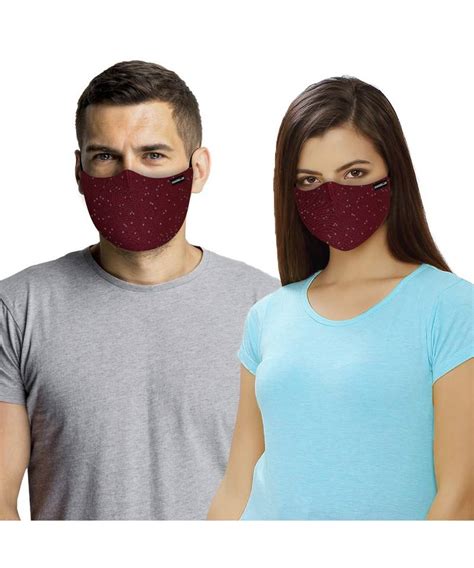 Maroon Twin Layered Community Face Mask For Adult Inocencia 3296119