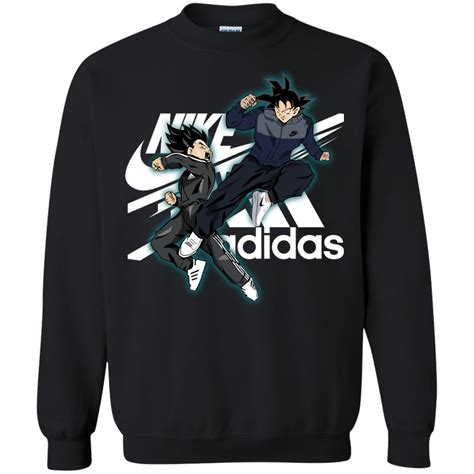 There's no doubt dragon ball z is a one of the most popular themed customs out there. Ball Goku Vs Vegeta Tribute Nike Adidas Dragon Hoodie - Shirtity