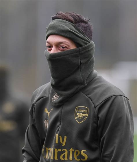 Mesut Ozil Of Arsenal During A Training Session At London Colney On