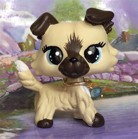 Details About Littlest Pet Shop Dog Puppy Cute Collie Ooak Custom