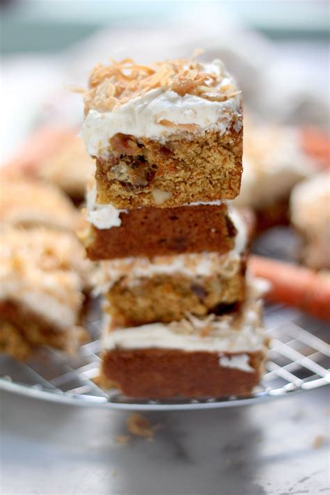 Carrot Cake Blondies Baker By Nature Recipe Baking No Bake Bars Easy Baking