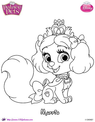 The disney princess palace pets are just so cute. Princess Palace Pet Muffin coloring Page by SKGaleana on ...