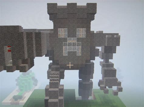 Creeper Castle Robot With Tnt Cannon Minecraft Project