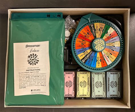 Vintage 1986 Deluxe Wheel Of Fortune Game 2nd Edition Complete Etsy