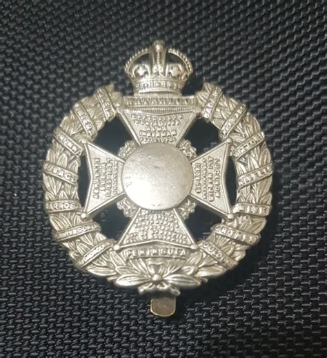 Waterloo Rifle Brigade Cap Badge Ww Gb Picclick