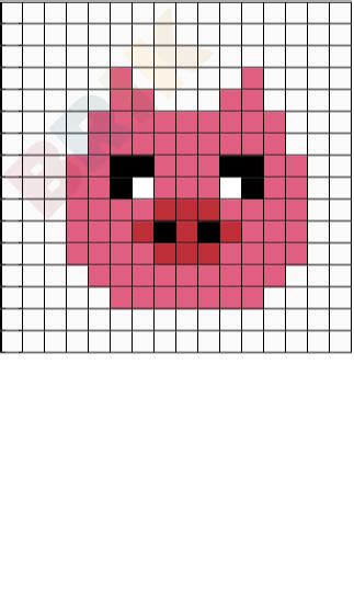 Pig Pixel Art Brik