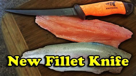 Testing The New Kastking Fillet Knife On Trout Product Review Youtube