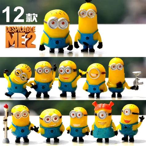 Tv And Movie Character Toys 12 Set Despicable Me 2 Minions Movie