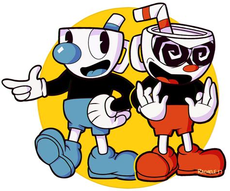 Cuphead and Mugman by Official-Fallblossom on DeviantArt png image