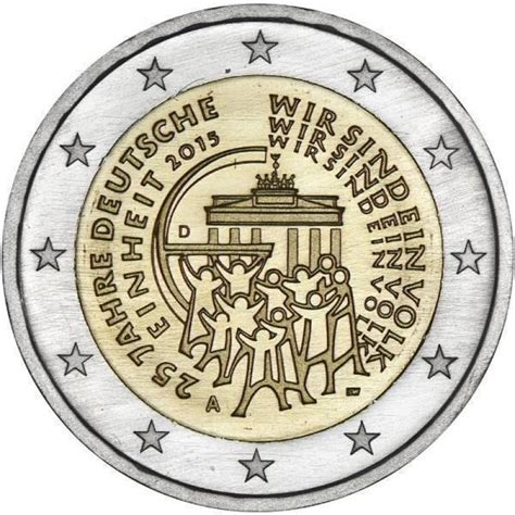 2 Euro Deutschland 2015 25 Jahre Deutsche Einheit Mz D München