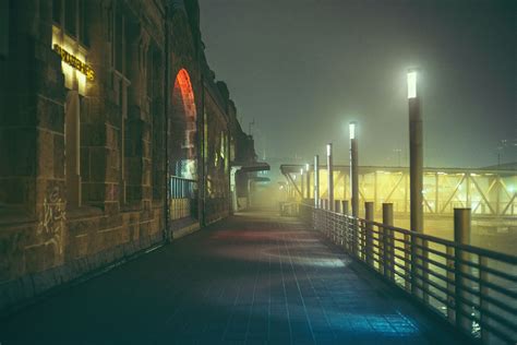 What The Fog Harbour On Behance Neon Aesthetic Night Aesthetic