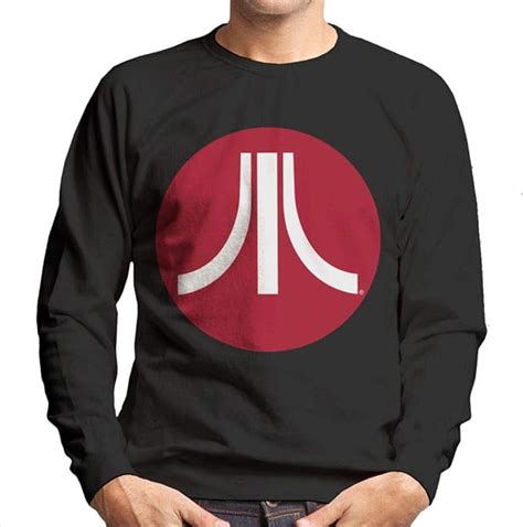 Atari Circle Logo Mens Sweatshirt Uk Clothing