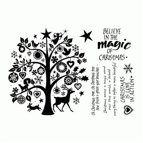 Crafty Individuals Ci 281 Magic Of Christmas Art Rubber Stamps