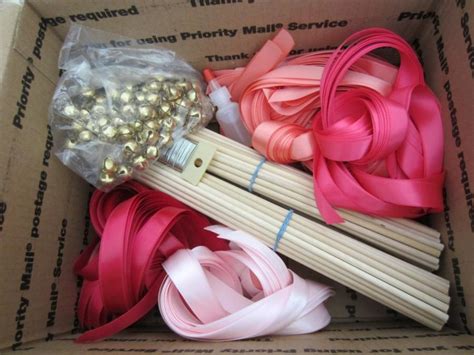 Diy Wedding Wand Ribbon Wands Custom Colors 100 Wands With Bells And
