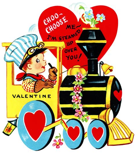 Choo-Choose Me ~ Free Valentine Clip Art | Old Design Shop ...