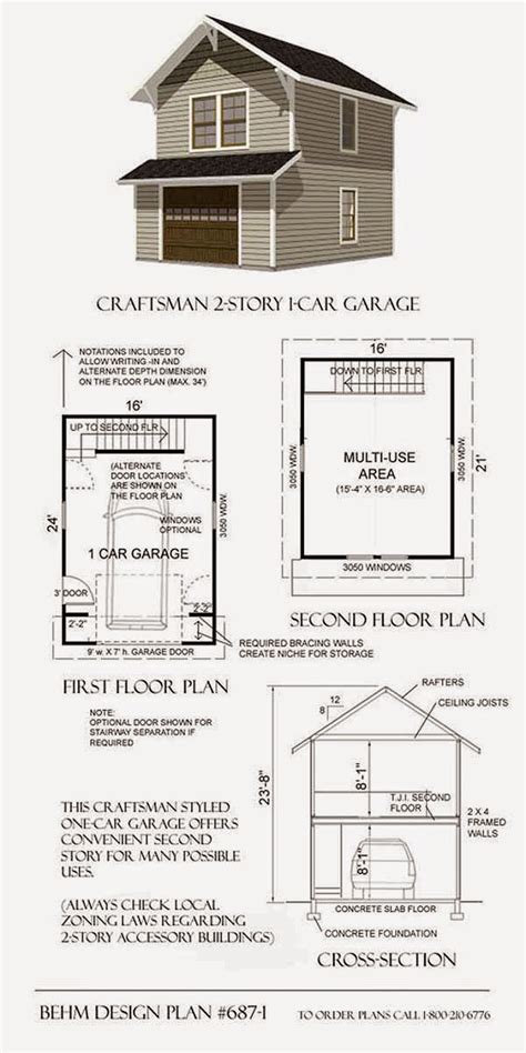 Garage Plans Blog Behm Design Garage Plan Examples Garage Plan 687