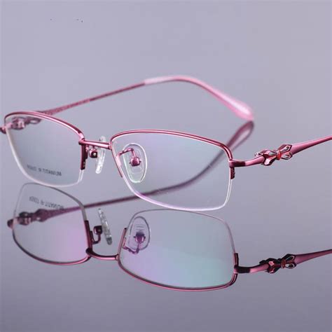 buy viodream fashion high grade ultralight pure titanium semi rimless glasses