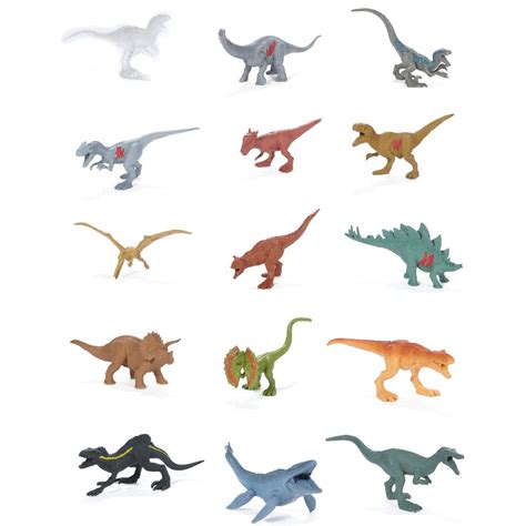 Jurassic World Camp Cretaceous Multipack With 10 Mini Dinosaur Action Figures Realistic