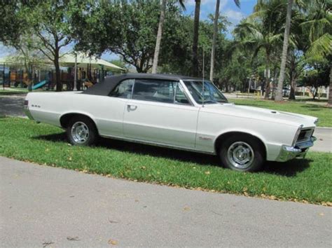 1965 Pontiac Gto White Convertible Phs For Sale Photos Technical