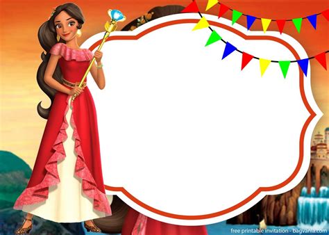 Free Elena Of Avalor Invitations For Your Lovely Princess Free