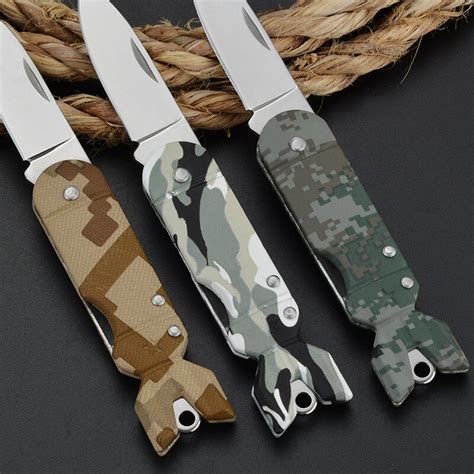 Survival Rushed Knife Mini Portable Fold Camping Tactical Folding