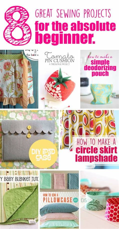 Come back every day to see the featured free tutorial. 8 Great Sewing Projects for Beginners