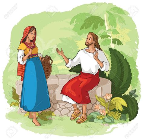 Mujer Samaritana En El Pozo Versos Biblicos