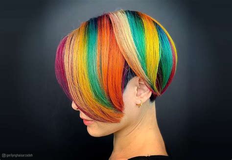 42 Photos Of Rainbow Hair Ideas To Consider For 2022 Rainbow Hair