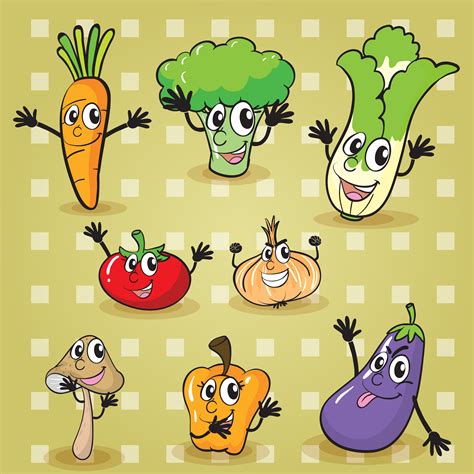 Cartoon Vegetables Free Vector Art 1303 Free Downloads