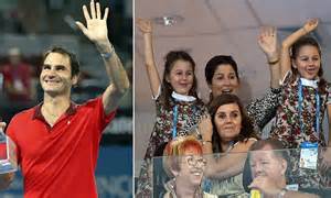 Roger federer says his children are required to play tennis. Roger Federer's cute twin daughters cheer their father on ...