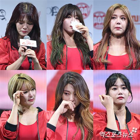 [updated] Jimin Seolhyun Cry In Apology At Aoa S Comeback Showcase