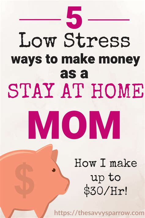 Ways To Make Money As A Stay At Home Mom 4 1 The Savvy Sparrow