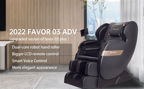 Real Relax® Favor 03 Adv 2022 S Track Full Body Zero Gravity Massage Chair Recliner Of Voice Control