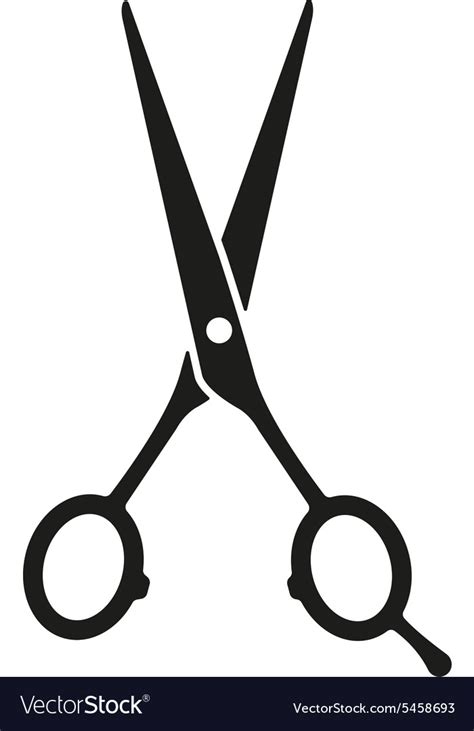 Hairdressing Scissors Icon Barbershop Symbol Vector Image