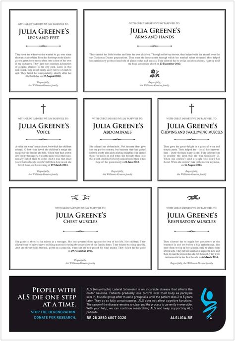 ALS League: Obituary • Ads of the World™ | Part of The Clio Network