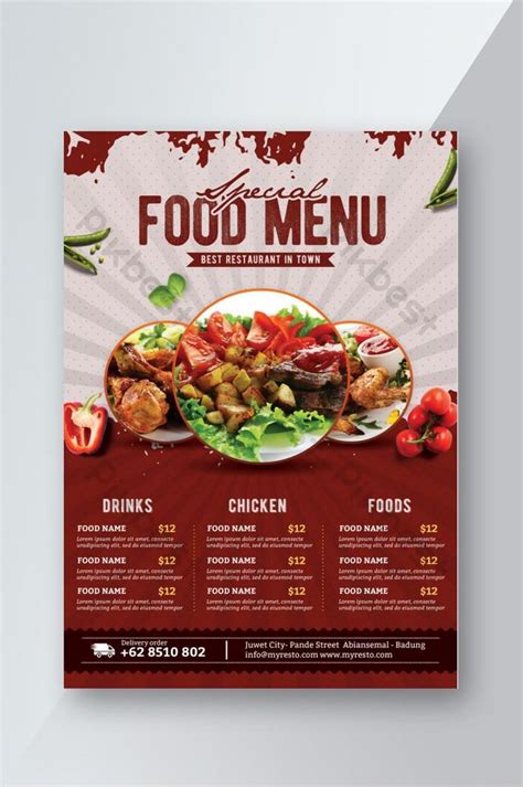 Special Food Menu Flyer Psd Free Download Pikbest