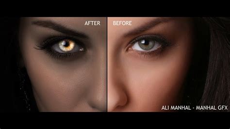 Evil Eyes Effect In Photoshop Youtube