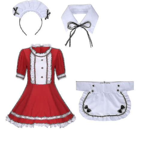 2022 Lolita Maid Costumes French Maid Dress Girls Woman Amine Cosplay